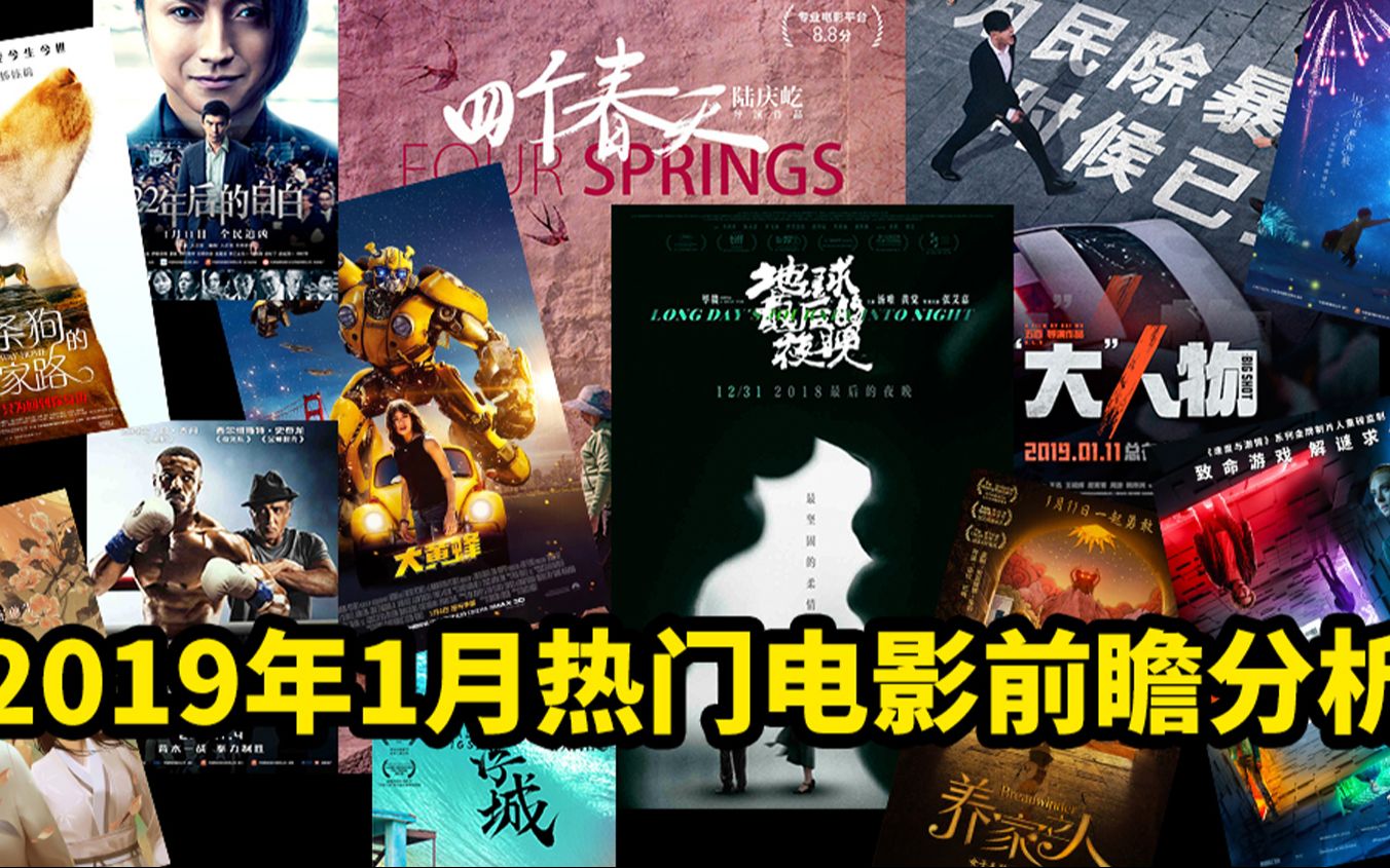 大聪看电影：2019年一月上映电影观影前瞻，除了大黄蜂还有这些电影